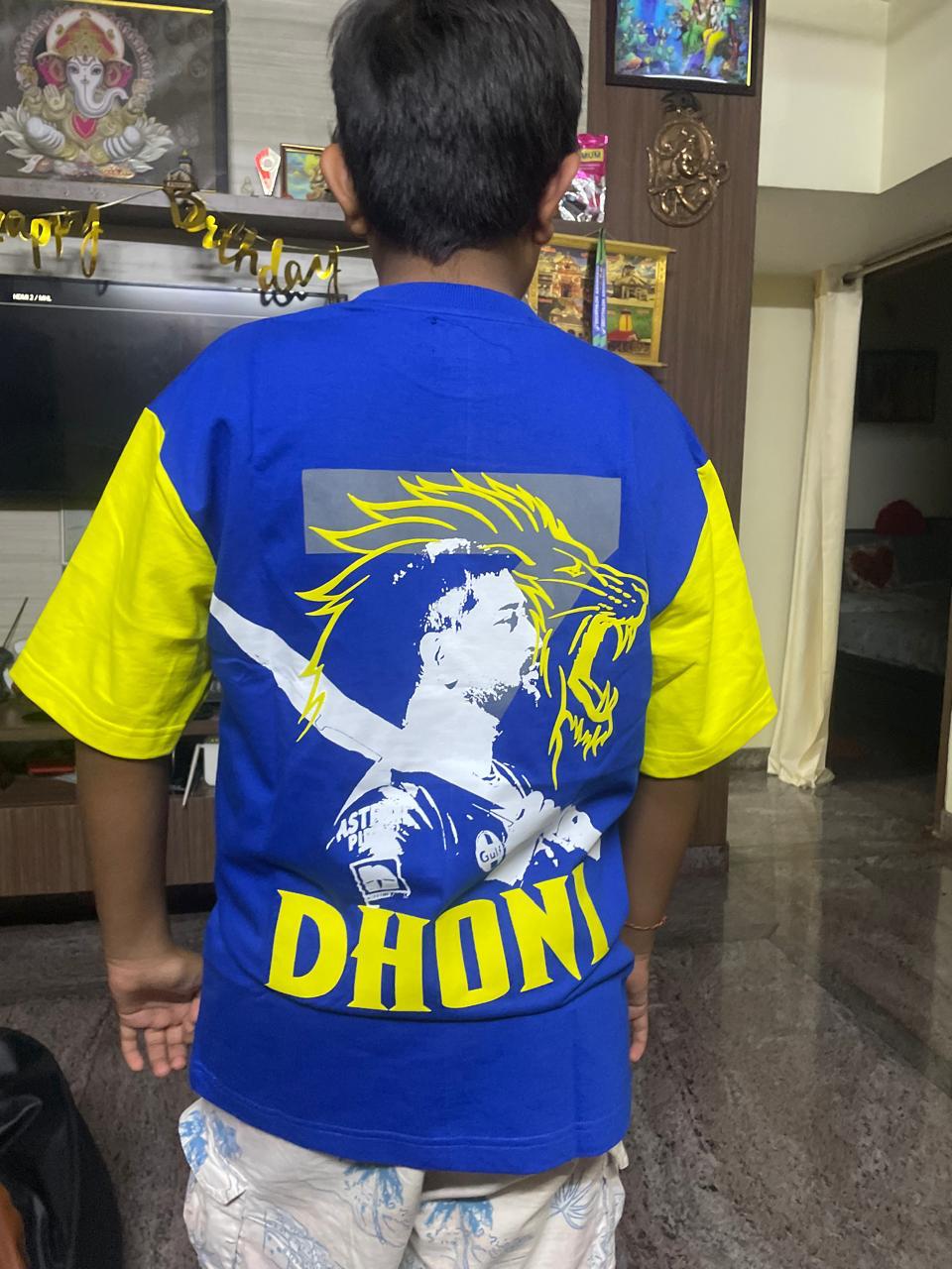 CSK - Dhoni T-Shirt - Image 4