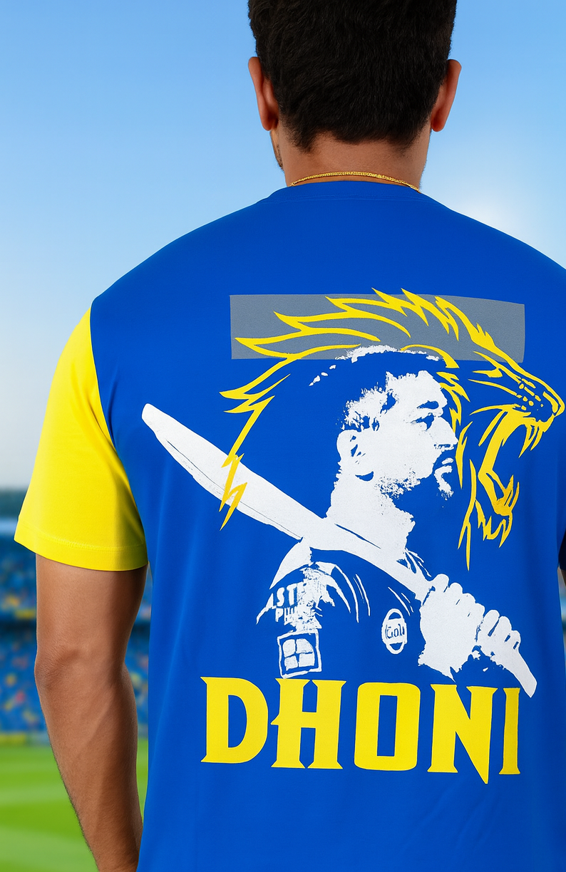 CSK - Dhoni T-Shirt - Image 2